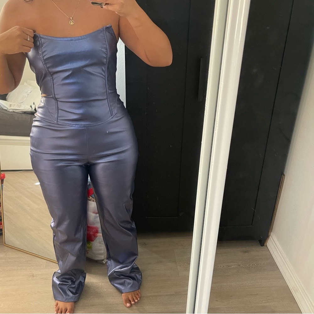 Pretty Little Thing Metallic Jumpsuit